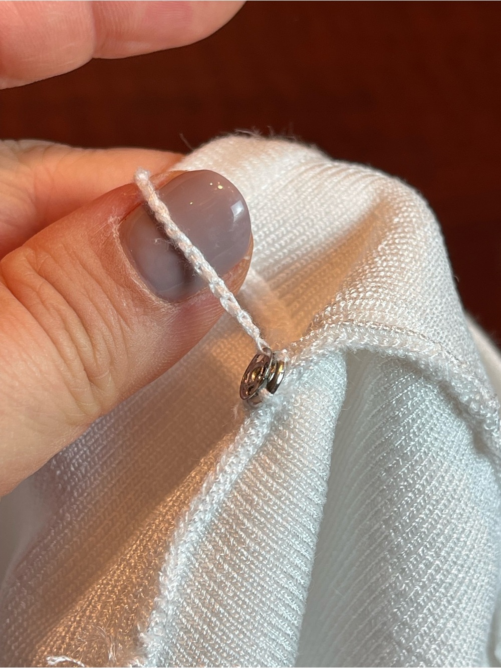Milly White Fit and Flare Bandage Knit V-Neck Midi Dress Long Sleeve Size Large - Picture 11 of 13